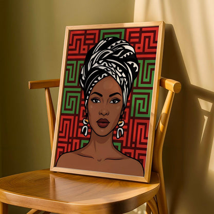 African Queen Wall Art Print IIII Soluna Soul