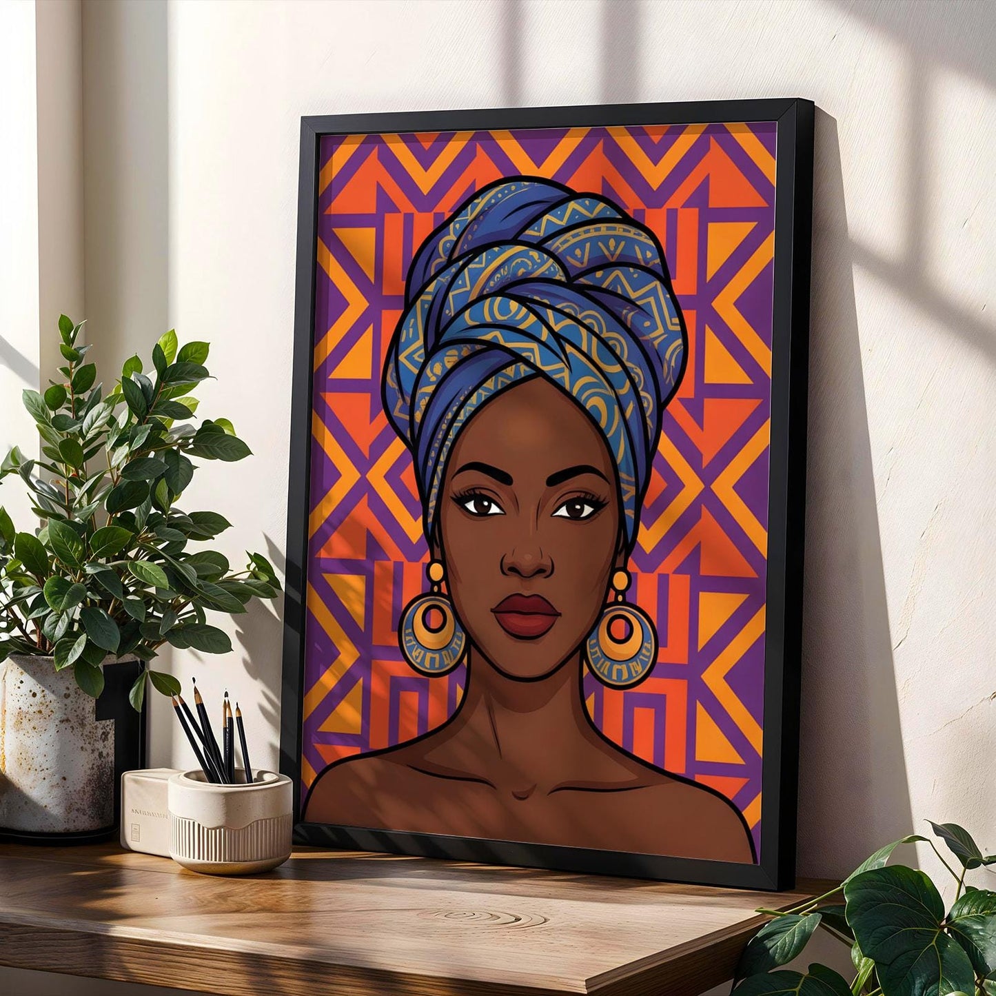 African Queen Wall Art Print III Soluna Soul