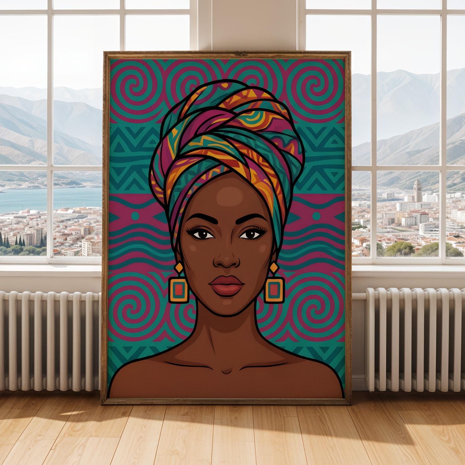 African Queen Wall Art Print II Soluna Soul