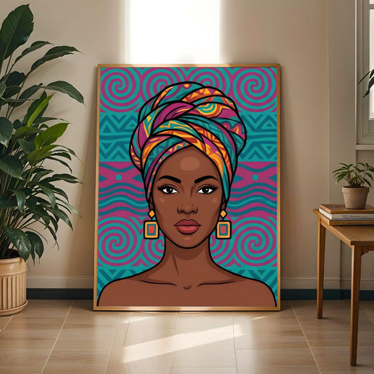 African Queen Wall Art Print II Soluna Soul