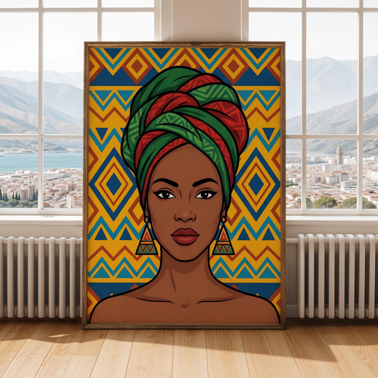 African Queen Wall Art Print I Soluna Soul