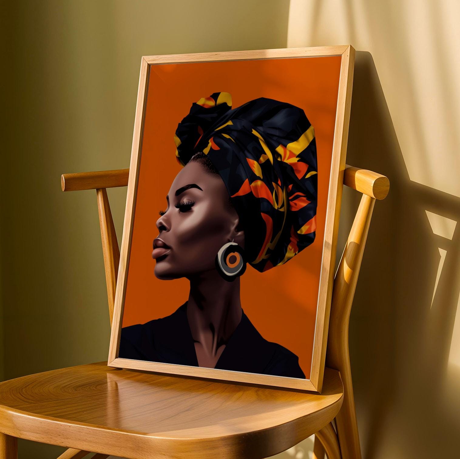 African Queen Wall Art Print VI Soluna Soul