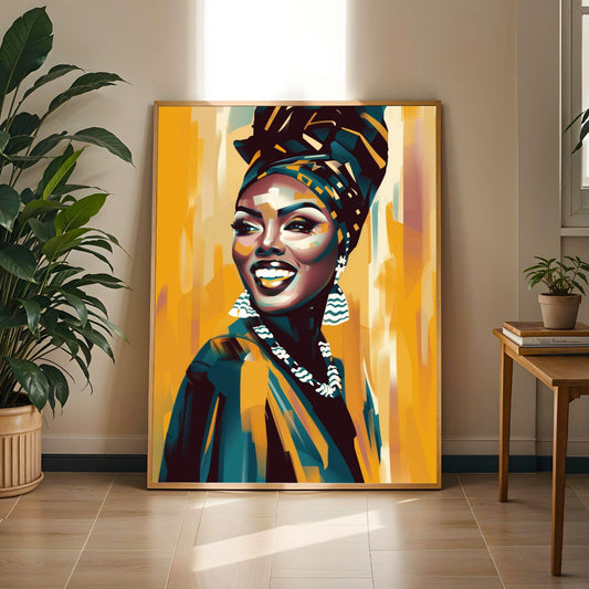 African Queen Wall Art Print XX Soluna Soul