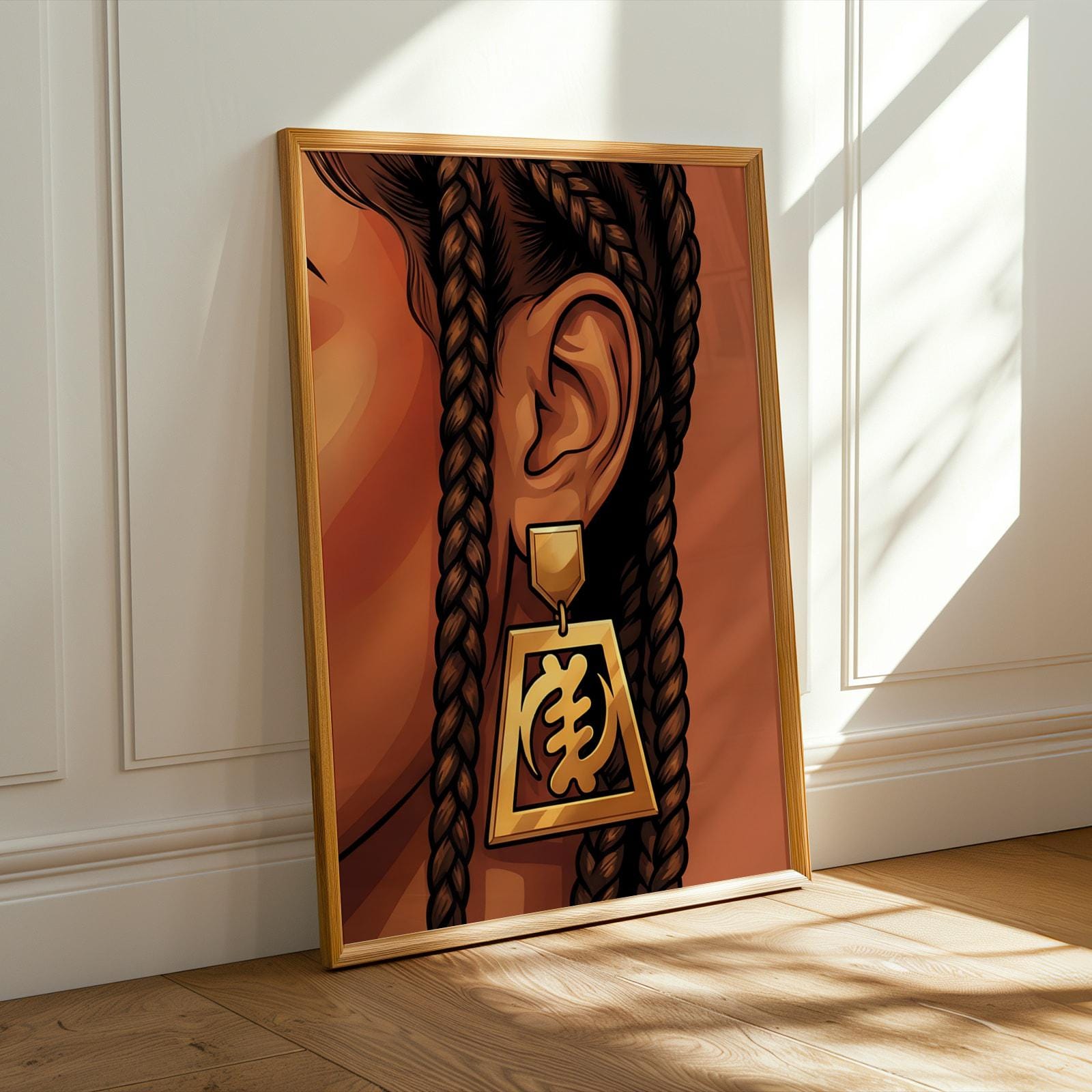 Adinkra Symbol Wall Art Print IV Soluna Soul