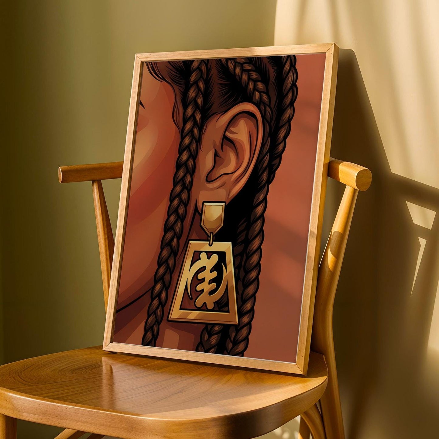 Adinkra Symbol Wall Art Print IV Soluna Soul