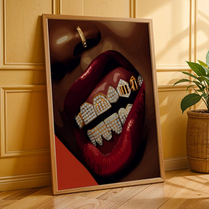 Luxury Grillz Wall Art Print Soluna Soul