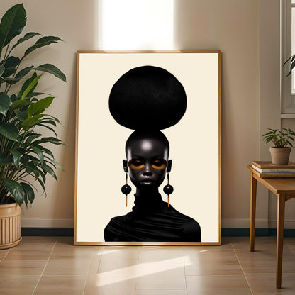 Modern Black Woman Art Print II Soluna Soul