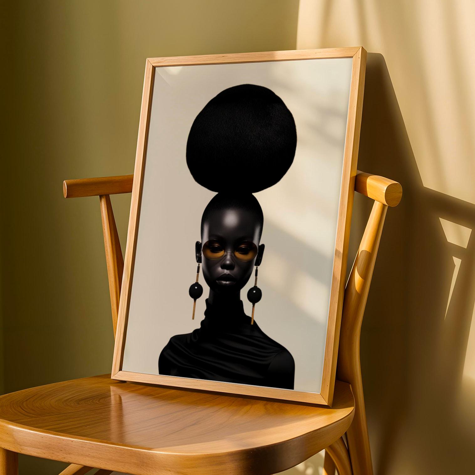 Modern Black Woman Art Print II Soluna Soul