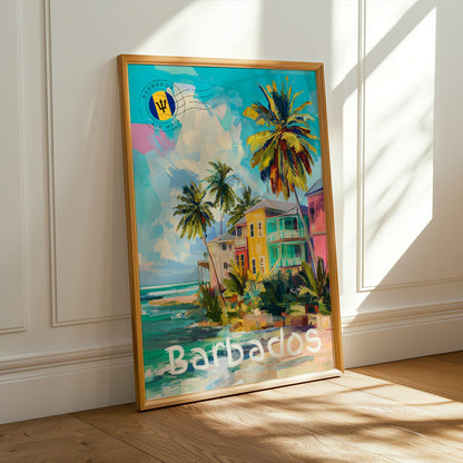 Barbados Tropical House Wall Art Print Soluna Soul
