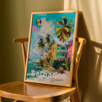 Barbados Tropical House Wall Art Print Soluna Soul