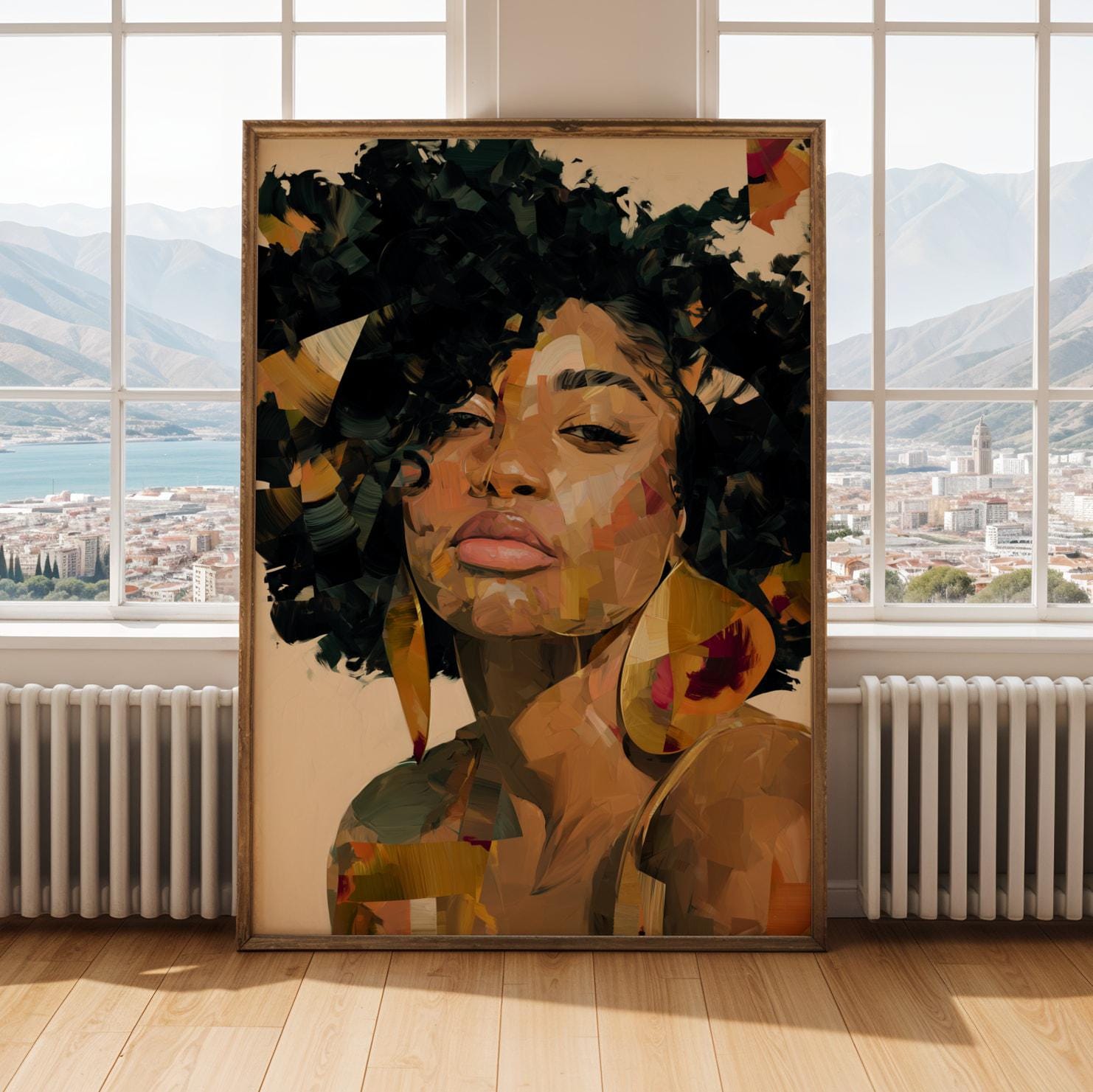 Abstract Black Beauty  Woman Wall Art Print I Soluna Soul