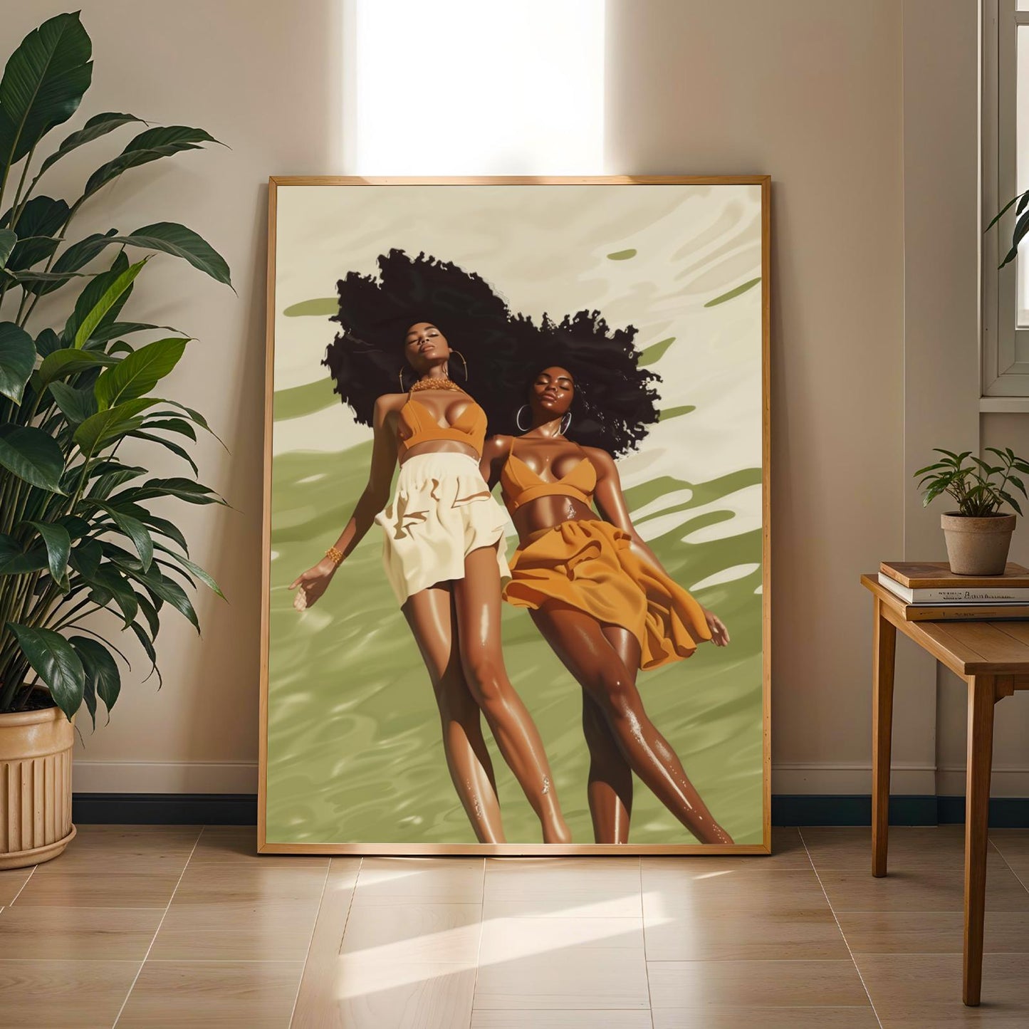 Black Women Underwater Wall Art Print IV Soluna Soul