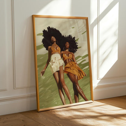 Black Women Underwater Wall Art Print IV Soluna Soul