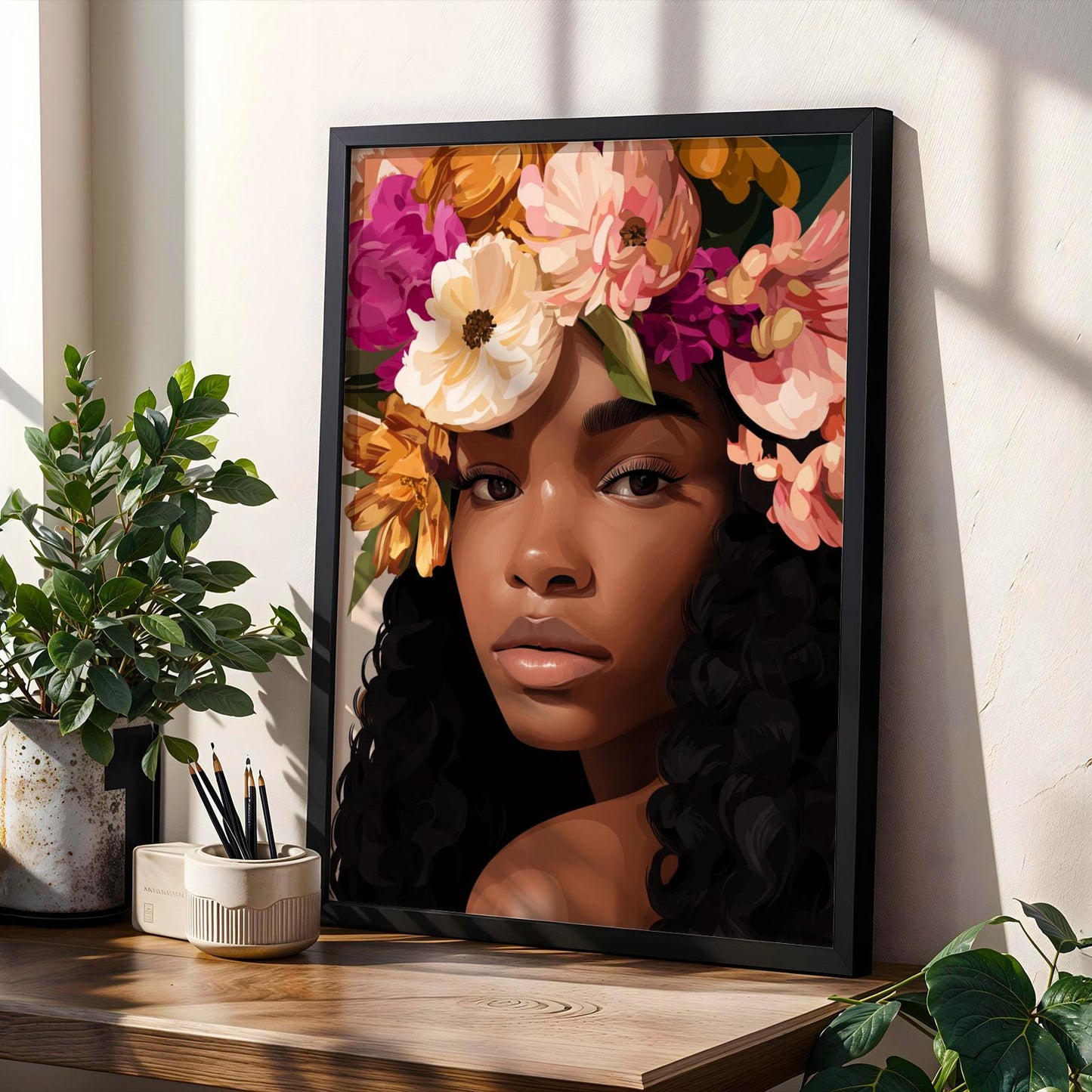 Afrocentric Beauty Wall Art Print I Soluna Soul