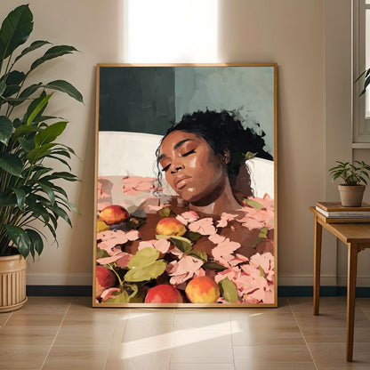 Melanin Goddess Self Care Wall Art Print VII Soluna Soul