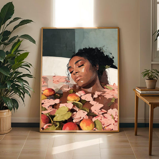 Melanin Goddess Self Care Wall Art Print VII Soluna Soul