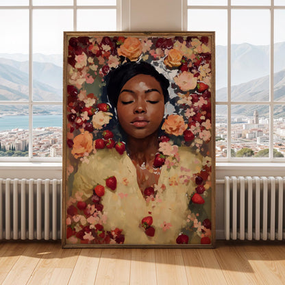 Melanin Goddess Self Care Wall Art Print V Soluna Soul