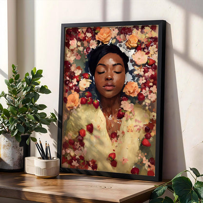 Melanin Goddess Self Care Wall Art Print V Soluna Soul
