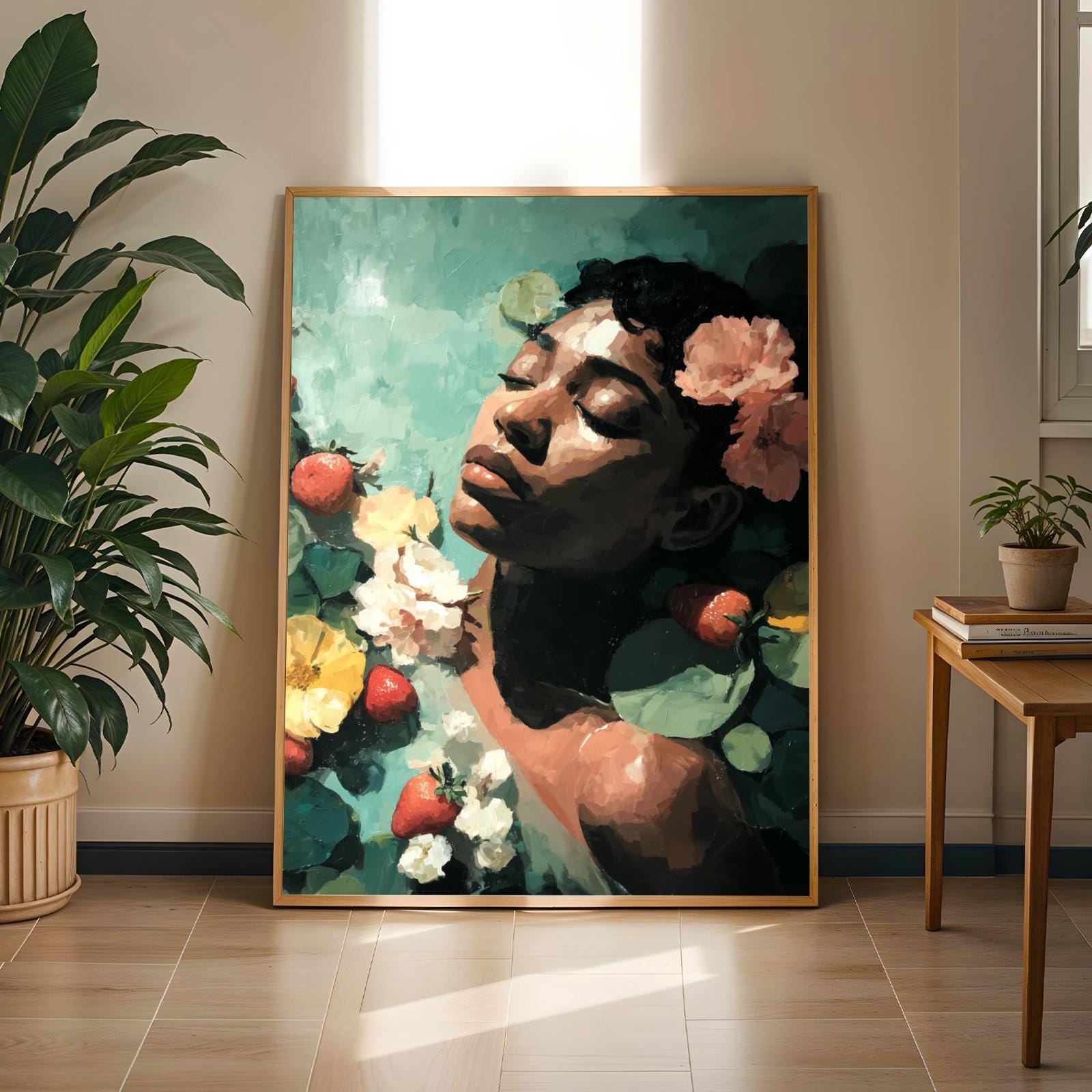 Melanin Goddess Self Care Wall Art Print IV Soluna Soul