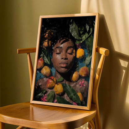Melanin Goddess Self Care Wall Art Print III Soluna Soul