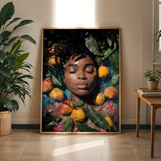 Melanin Goddess Self Care Wall Art Print III Soluna Soul