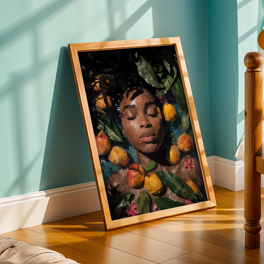 Melanin Goddess Self Care Wall Art Print III Soluna Soul