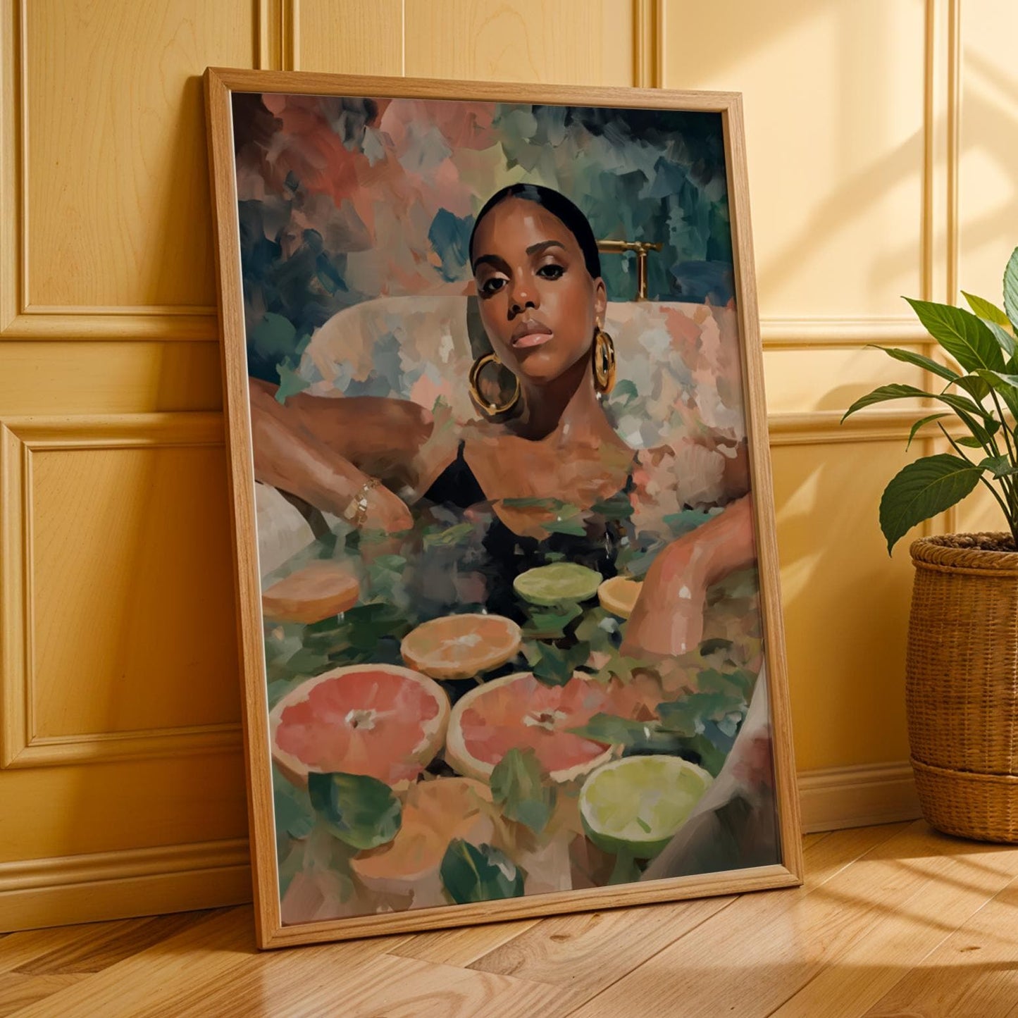 Melanin Goddess Self Care Wall Art Print I Soluna Soul