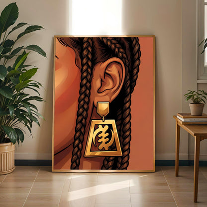 Adinkra Symbol Wall Art Print IV Soluna Soul