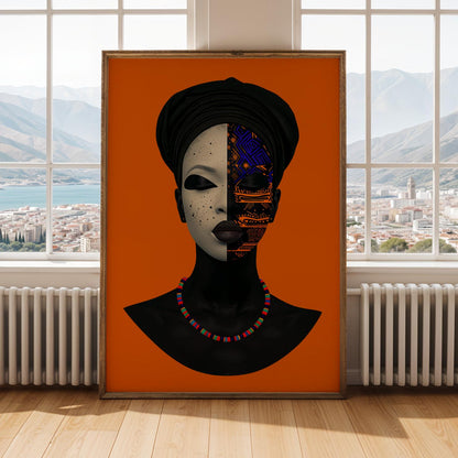 Afrocentric Beauty Wall Art Print II Soluna Soul