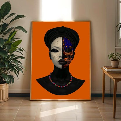 Afrocentric Beauty Wall Art Print II Soluna Soul