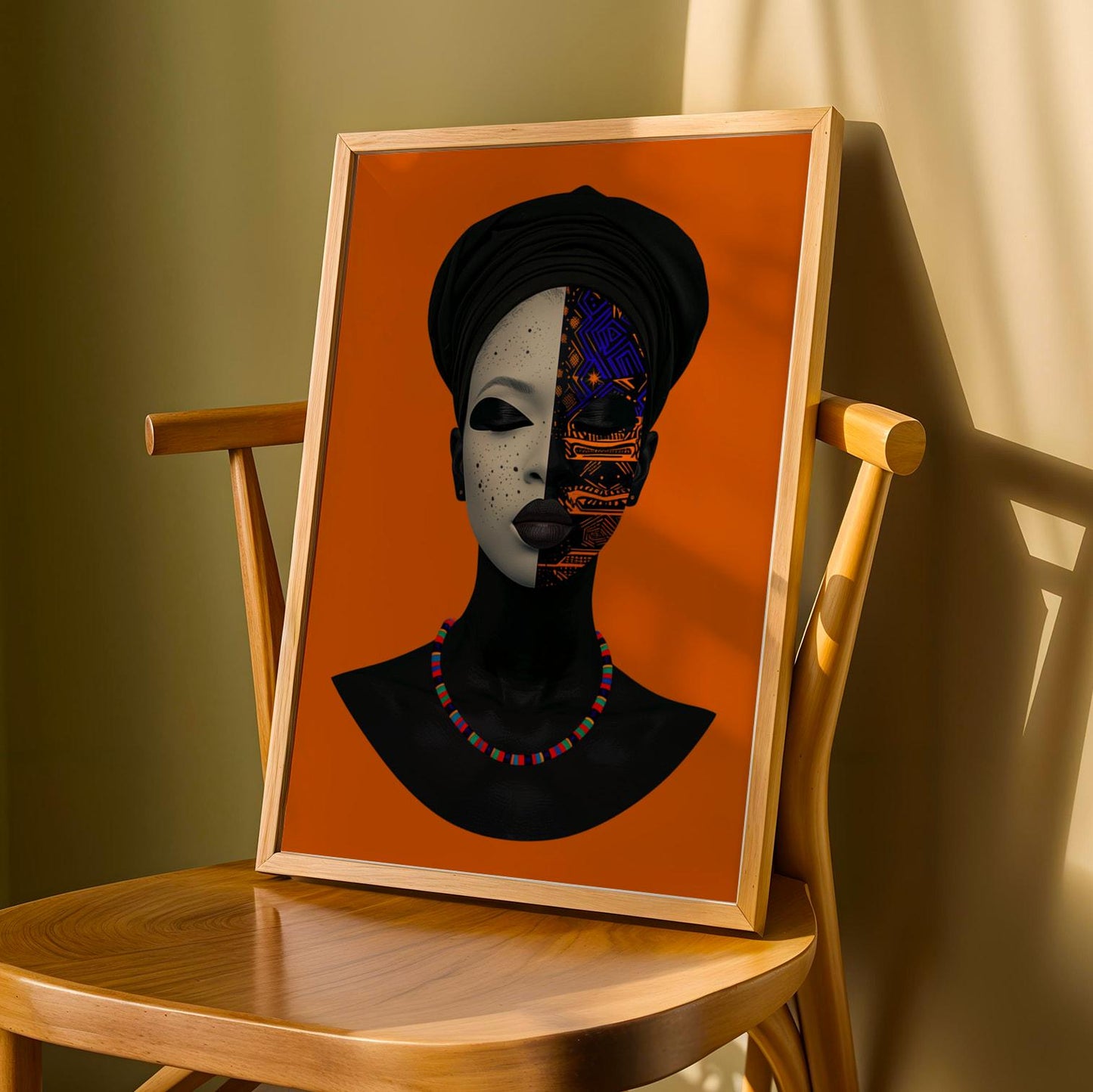 Afrocentric Beauty Wall Art Print II Soluna Soul