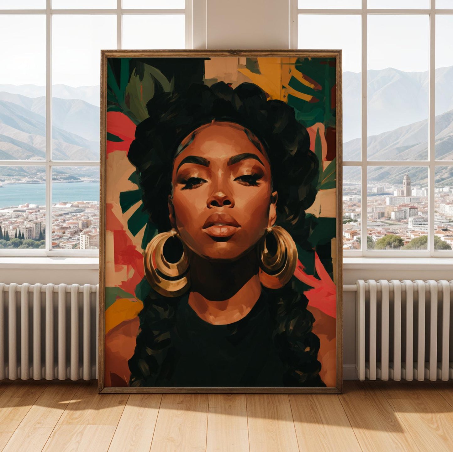 Abstract Black Beauty  Woman Wall Art Print VII Soluna Soul