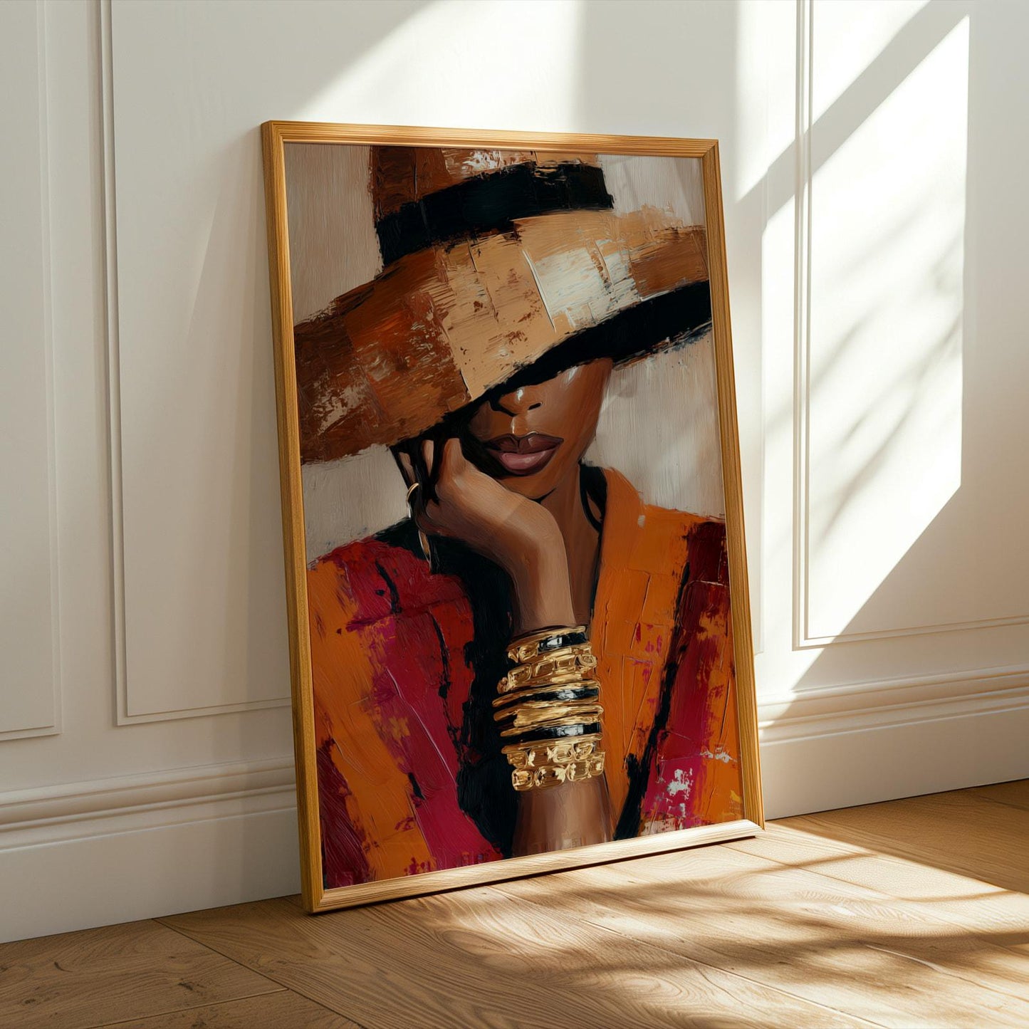 Abstract Black Beauty  Woman Wall Art Print III Soluna Soul