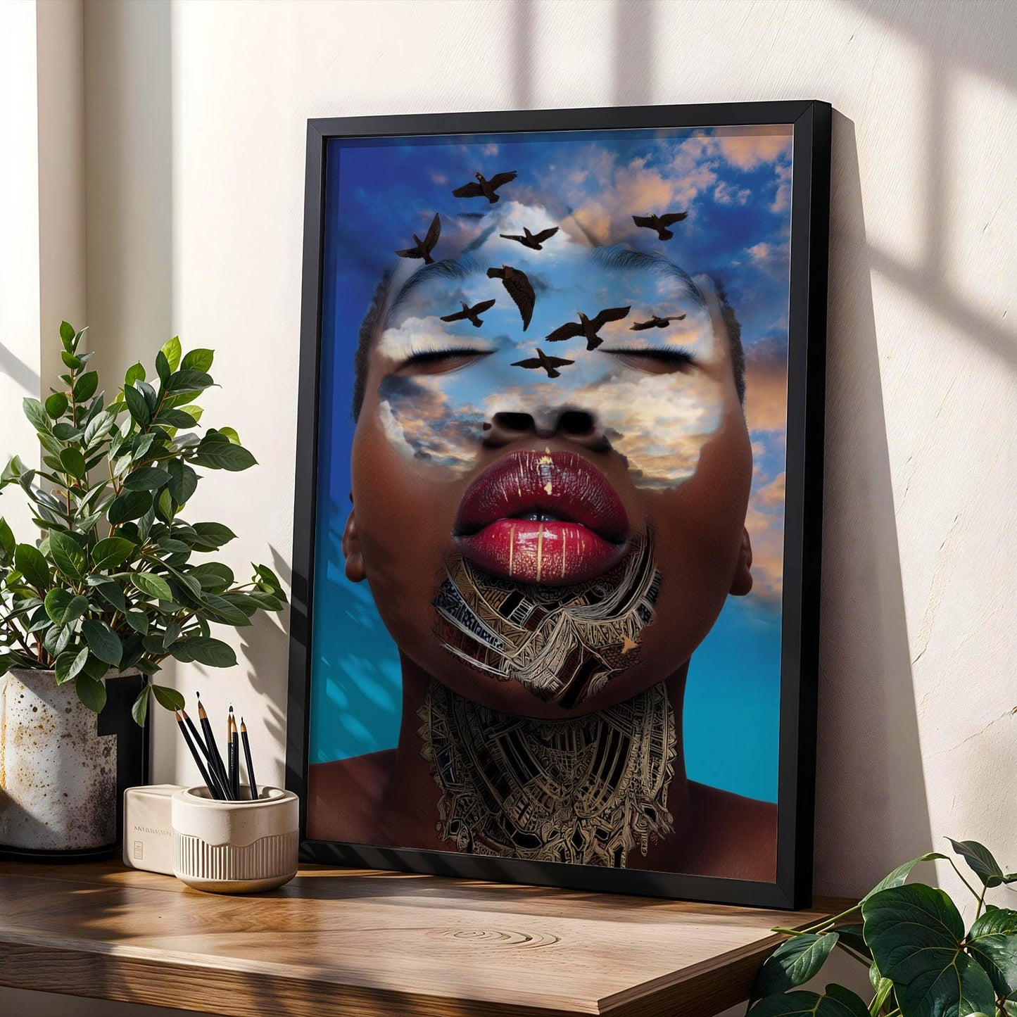Afrocentric Beauty Wall Art Print III Soluna Soul