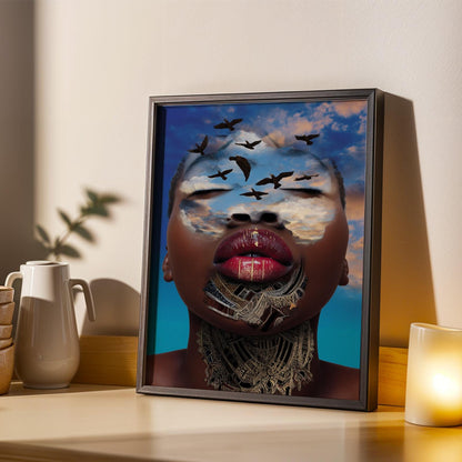 Afrocentric Beauty Wall Art Print III Soluna Soul