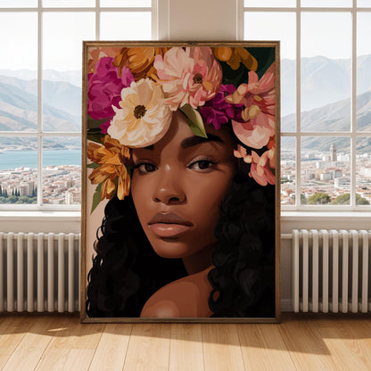 Afrocentric Beauty Wall Art Print I Soluna Soul