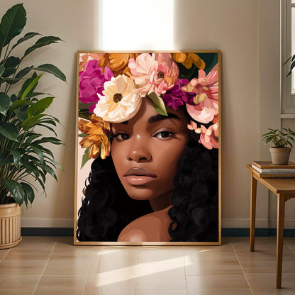 Afrocentric Beauty Wall Art Print I Soluna Soul