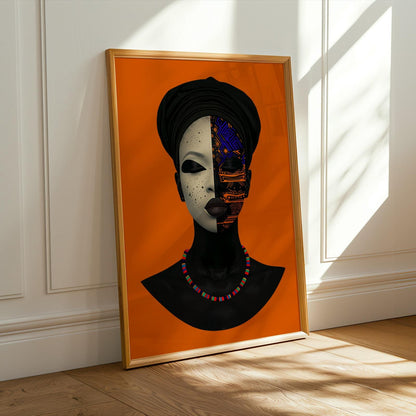 Afrocentric Beauty Wall Art Print II Soluna Soul