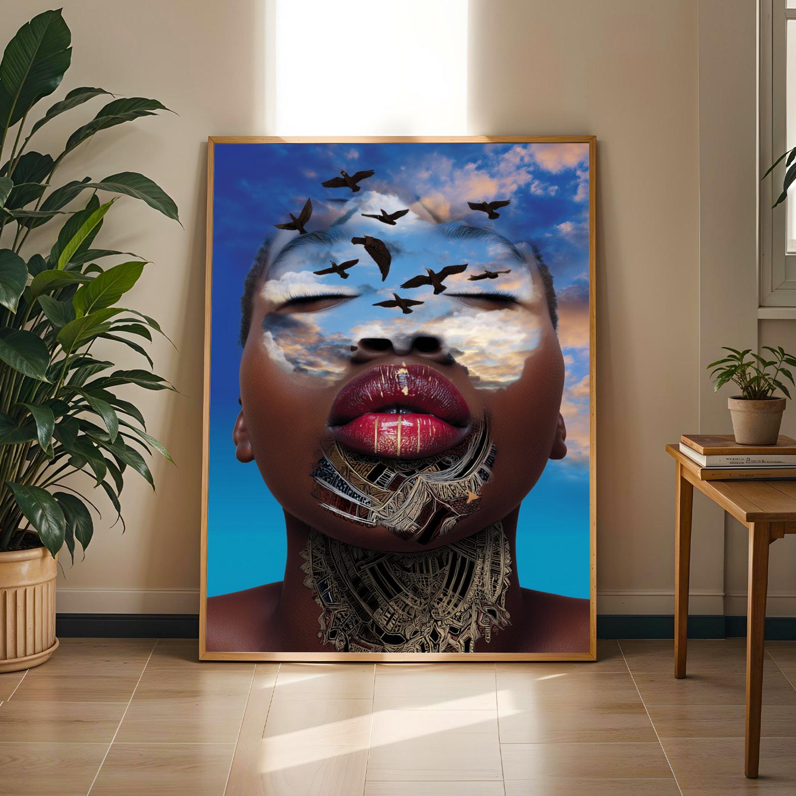 Afrocentric Beauty Wall Art Print III Soluna Soul