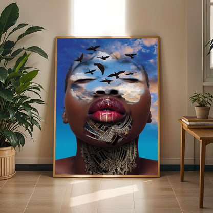Afrocentric Beauty Wall Art Print III Soluna Soul