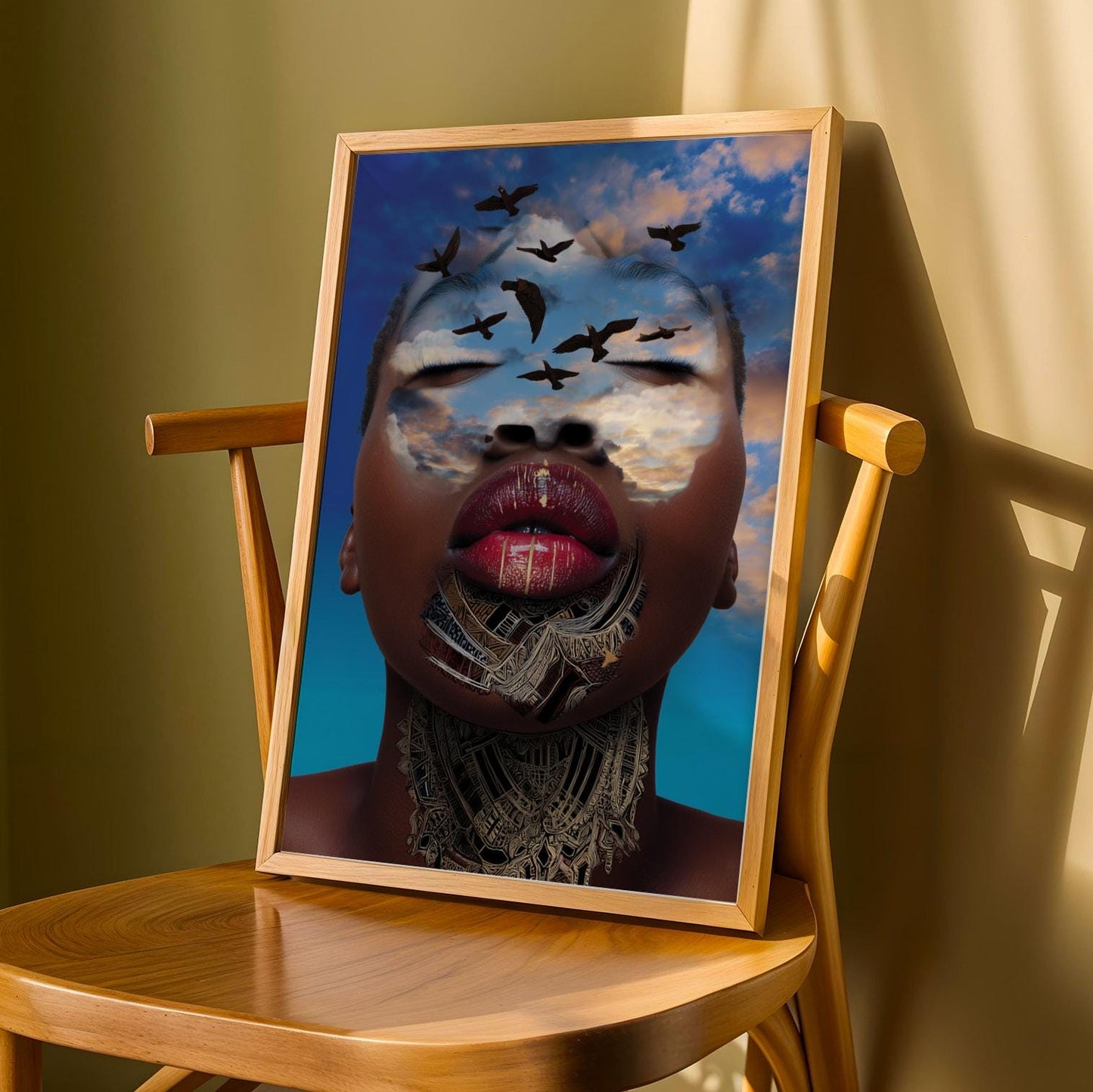 Afrocentric Beauty Wall Art Print III Soluna Soul