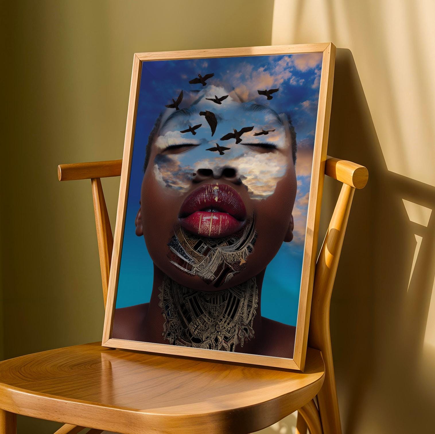 Afrocentric Beauty Wall Art Print III Soluna Soul