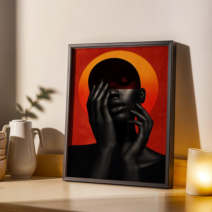 Black Ascension X Wall Art Print Soluna Soul