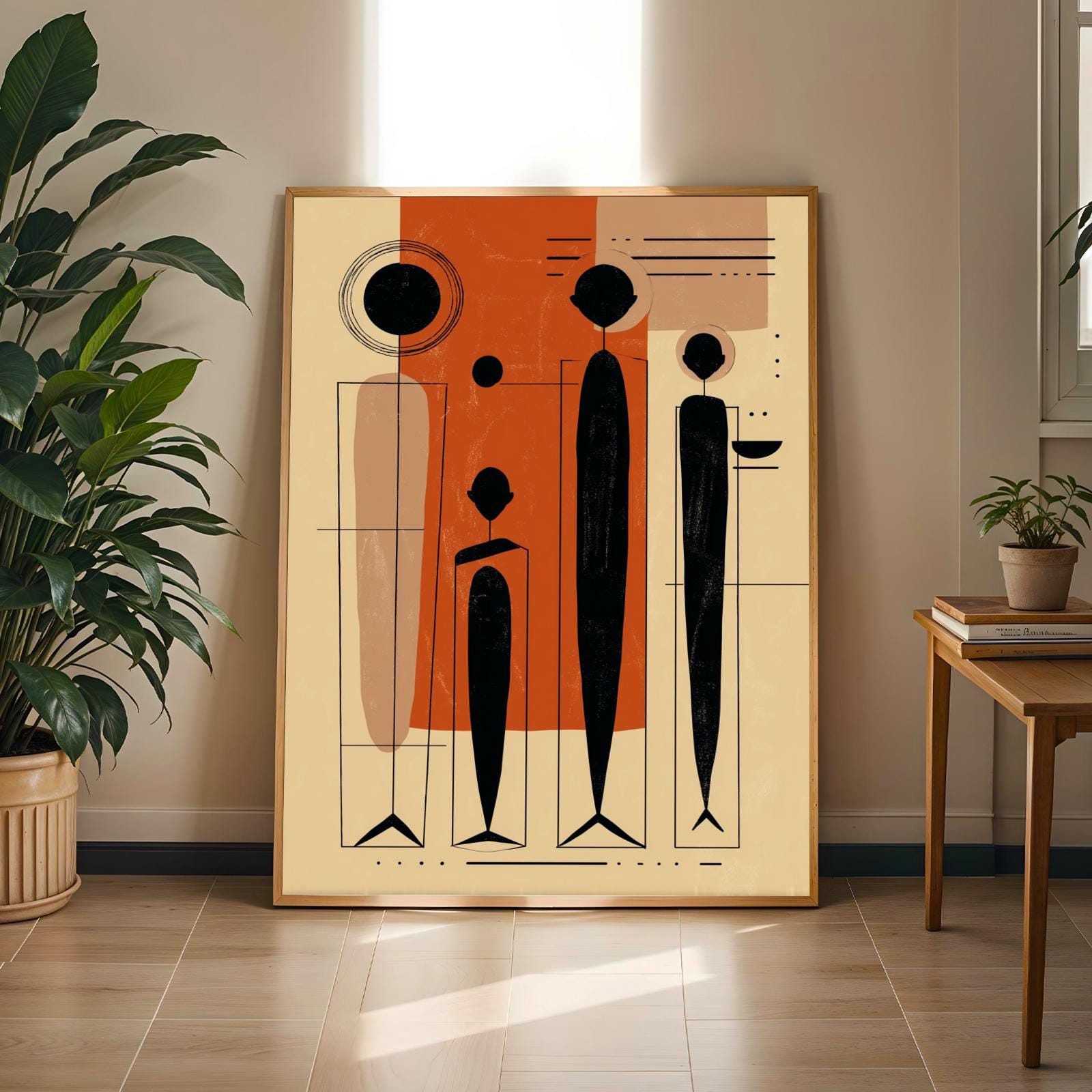 Abstract African Family Wall Art Print I Soluna Soul
