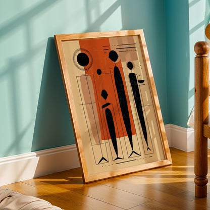 Abstract African Family Wall Art Print I Soluna Soul