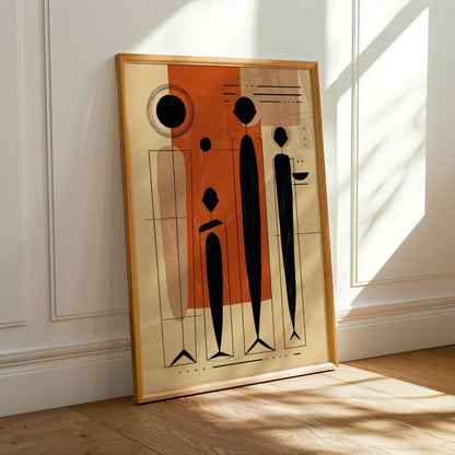 Abstract African Family Wall Art Print I Soluna Soul