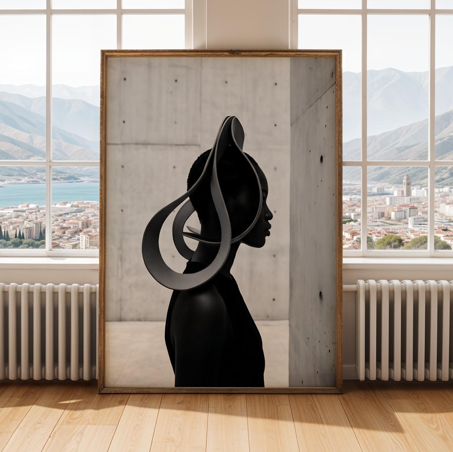 Afrocentric Nigerian Wall Art Print 5 Soluna Soul