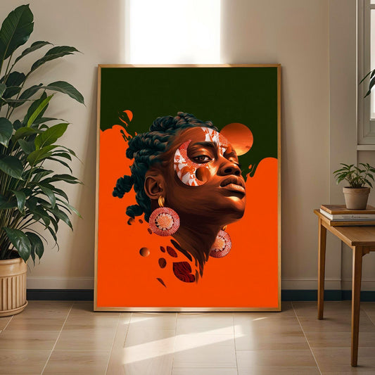 Afrocentric Wall Art Print 105 Soluna Soul