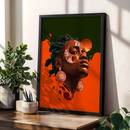 Afrocentric Wall Art Print 105 Soluna Soul