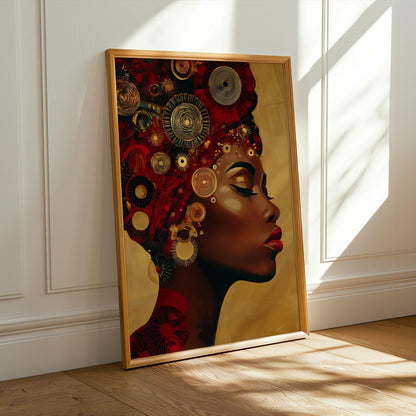 African  Wall Art Print 106 Soluna Soul